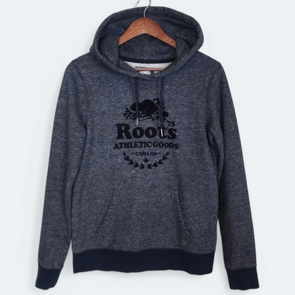 Roots Tops - Roots Pullover Hoodie Size Small Dark Gray